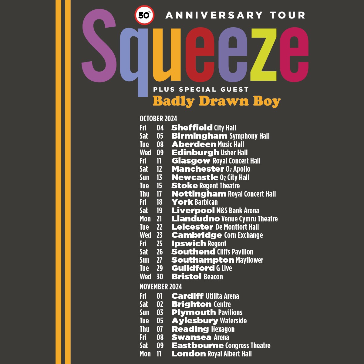 SQUEEZE 50TH ANNIVERSARY TOUR ANNOUNCED 50 Plus Magazine