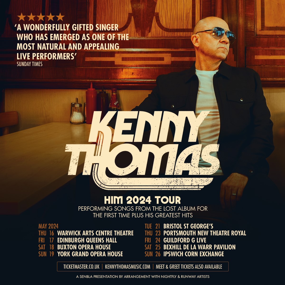 KENNY THOMAS 2024 TOURS 50 Plus Magazine
