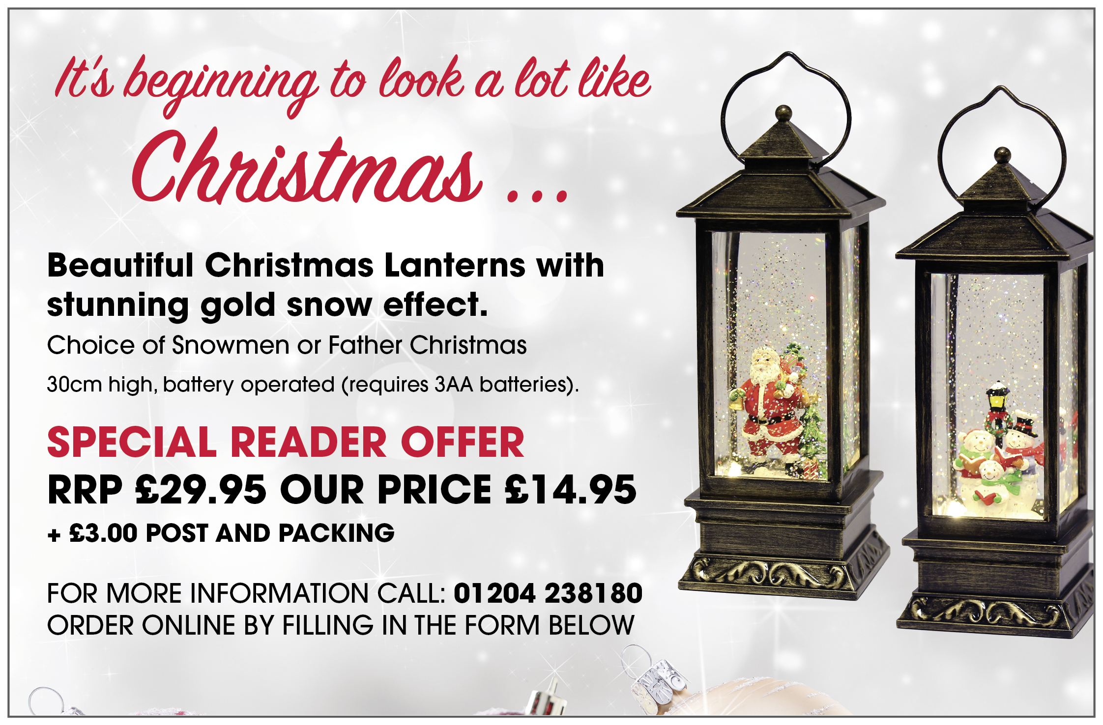 SPECIAL CHRISTMAS READER OFFER – Click here to visit our Christmas shop!